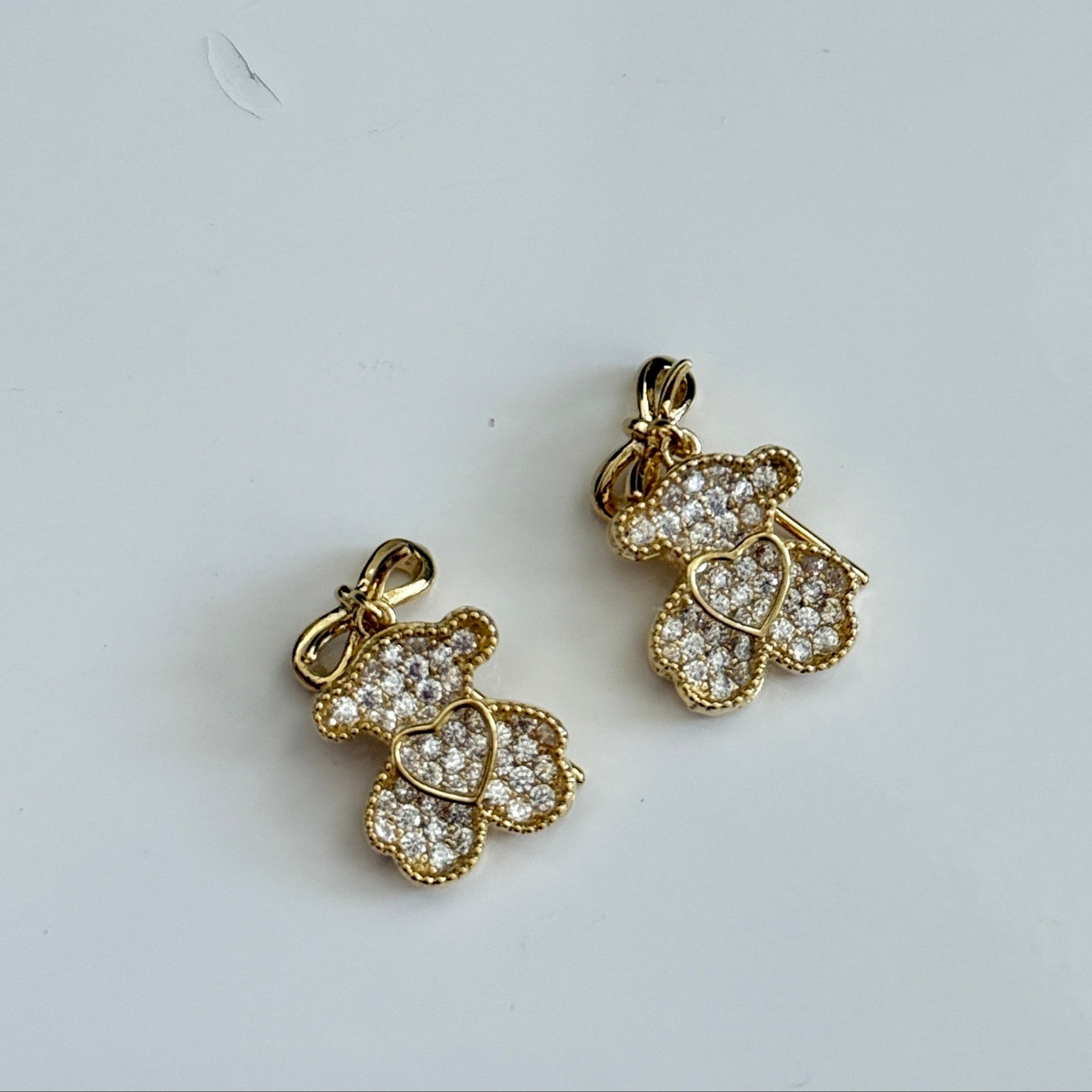 Teddy Sparkle Love Earrings