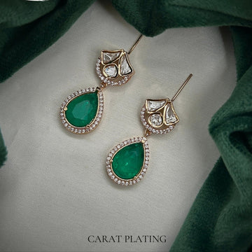 Emerald Grace Drop Earrings