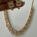 Ameera Ruby Dewdrop Necklace Set - Vinni’s Jewelry