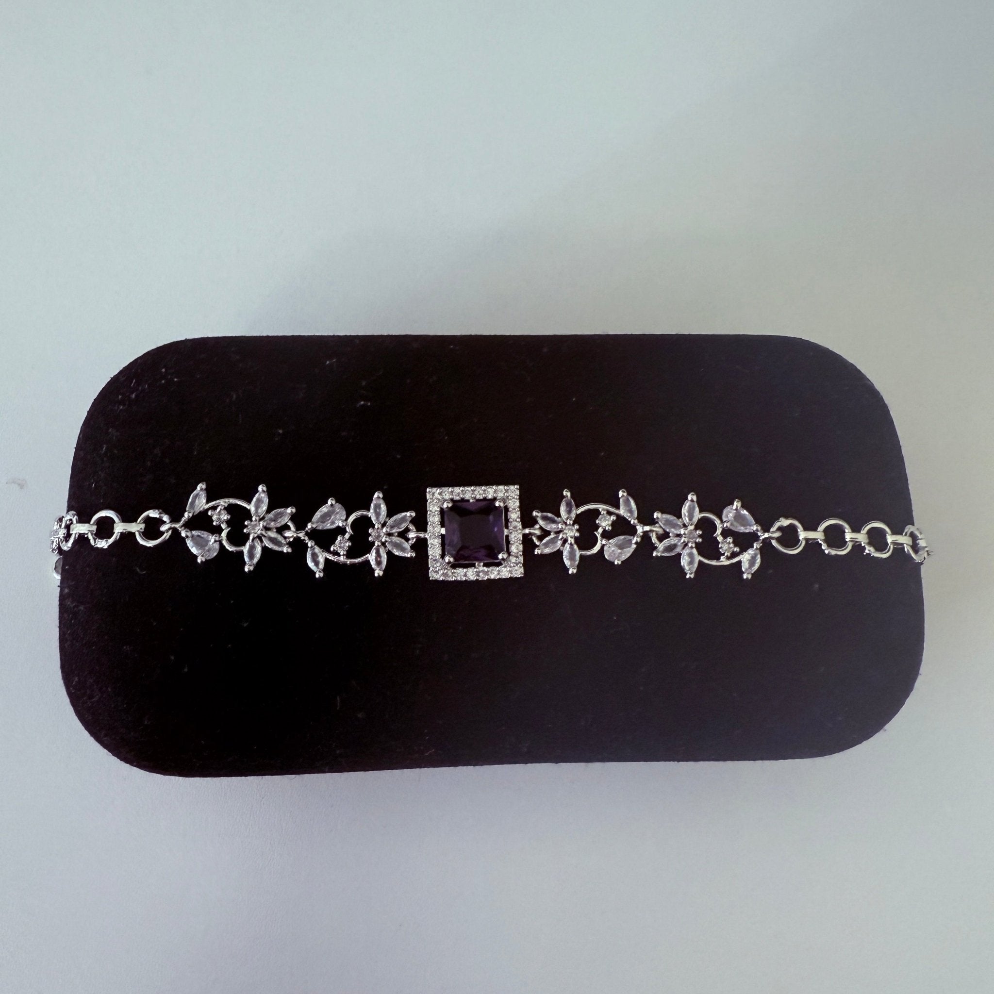 Amethyst Royale Floral Bracelet - Vinni’s Jewelry