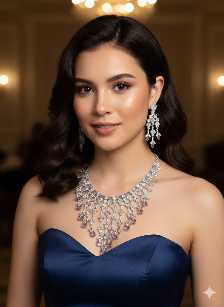 Amethyst Royale Necklace Set - Vinni’s Jewelry