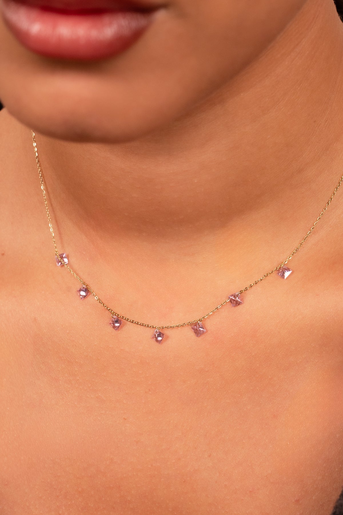 Amethyst Whisper Drop Necklace - Vinni’s Jewelry