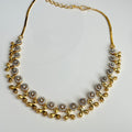 Anaya Gold Plated CZ Necklace Set – Elegant Minimal Bridal Jewelry - Vinni’s Jewelry