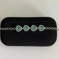 Aqua Teardrop Elegance Bracelet - Vinni’s Jewelry