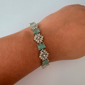Aquamarine Blossom Bracelet - Vinni’s Jewelry