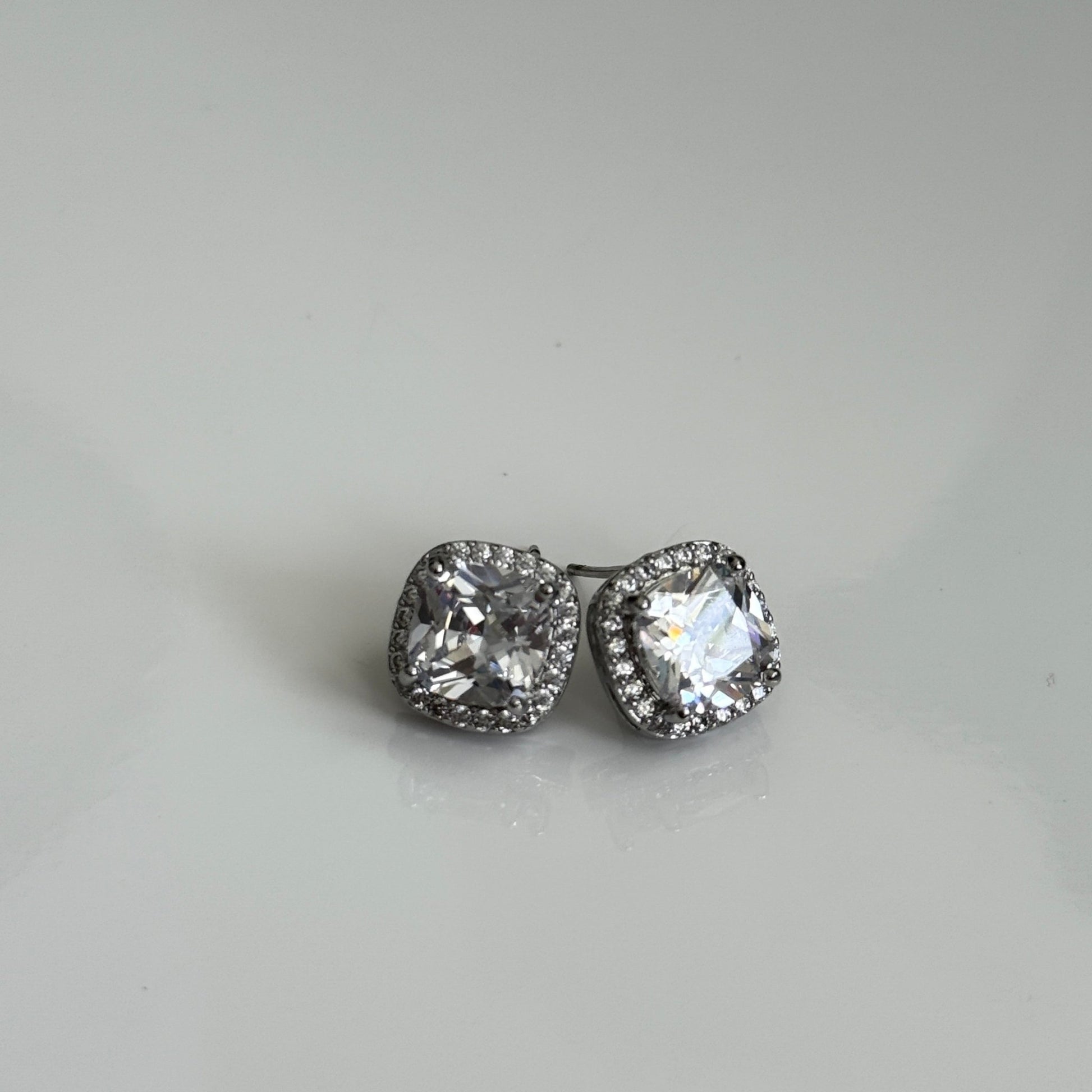 Aurora Cushion Studs - Vinni’s Jewelry