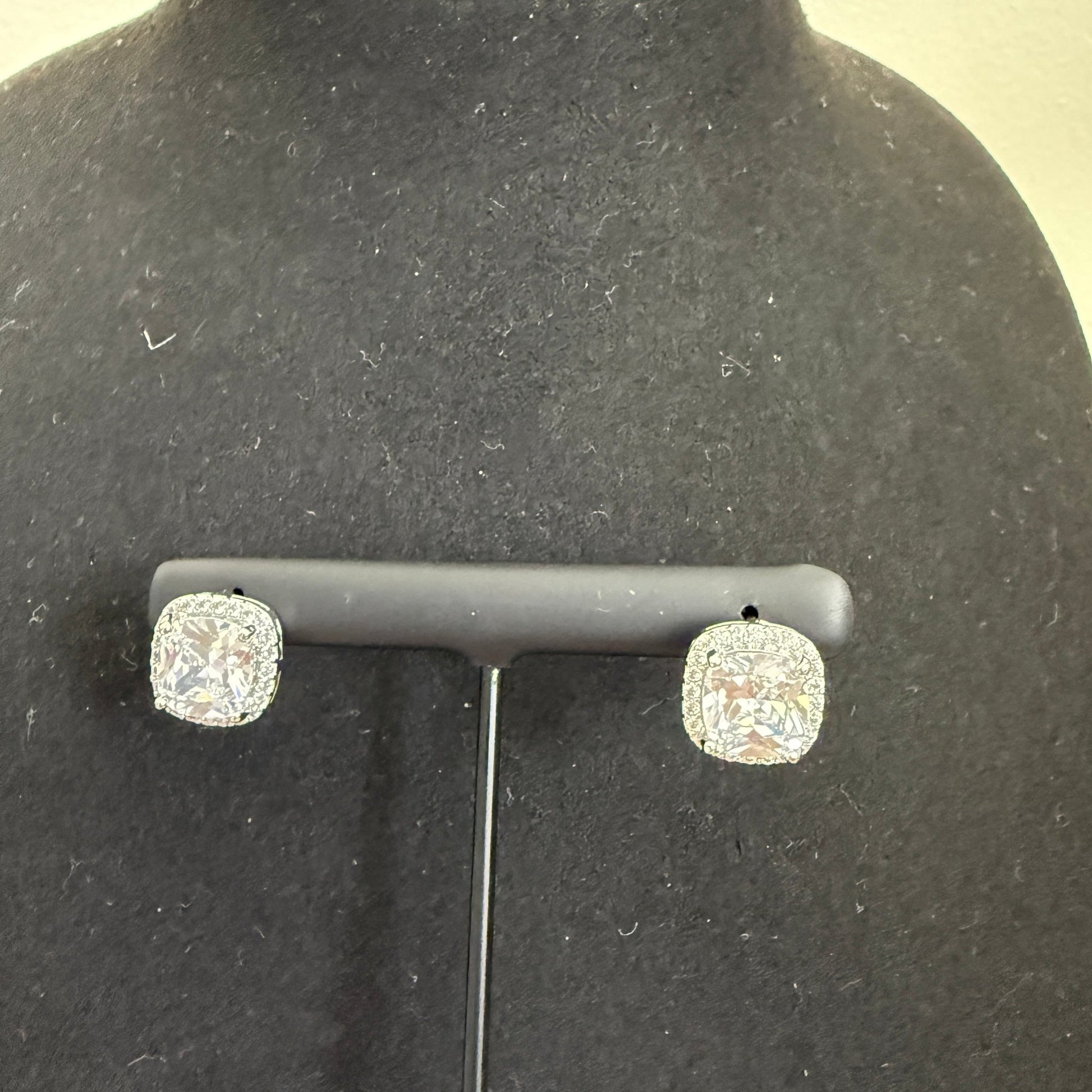 Aurora Cushion Studs - Vinni’s Jewelry