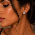 Aurora Cushion Studs - Vinni’s Jewelry