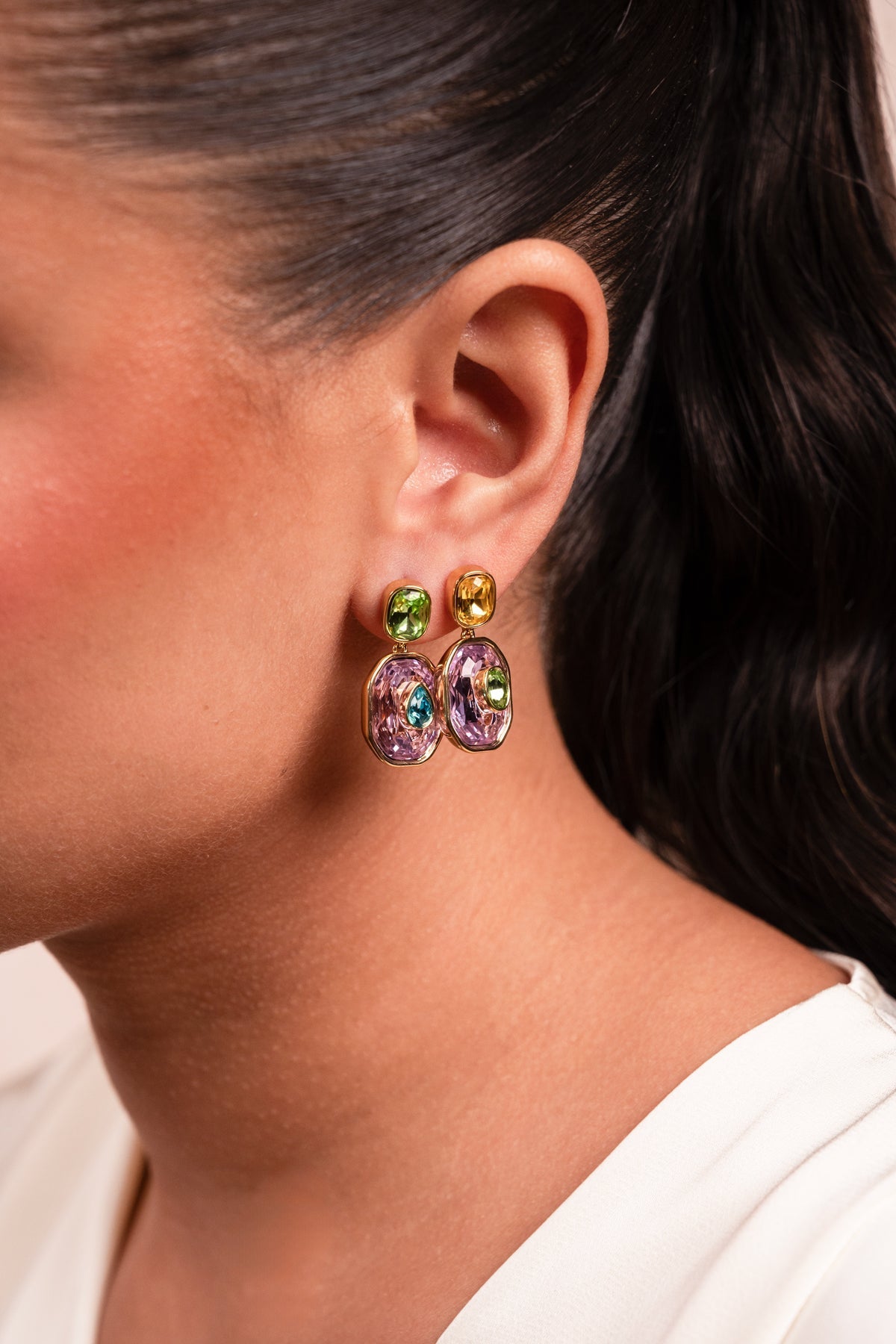 Aurora Prism Crystal Drop Earrings - Vinni’s Jewelry