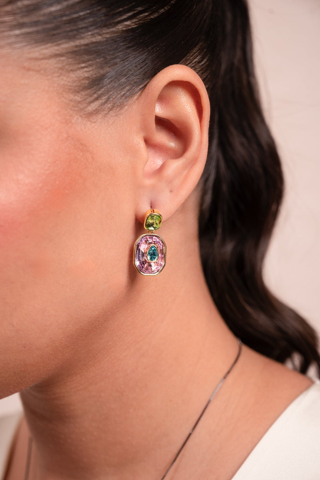 Aurora Prism Crystal Drop Earrings - Vinni’s Jewelry