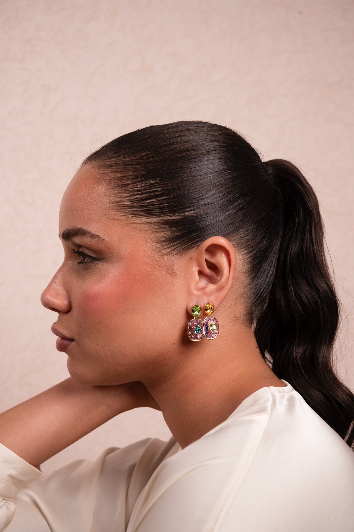 Aurora Prism Crystal Drop Earrings - Vinni’s Jewelry