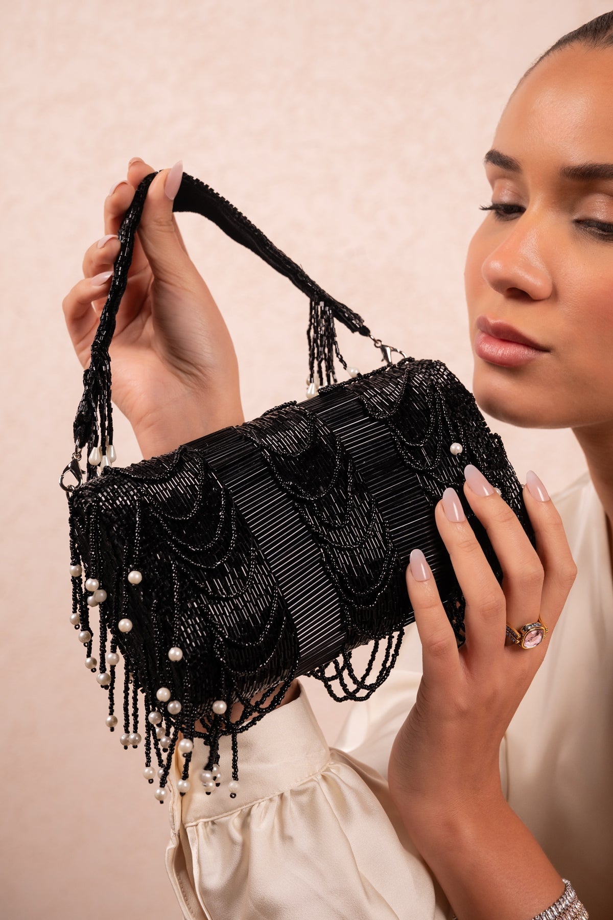 Black Pearl Luxe Handbag - Vinni’s Jewelry