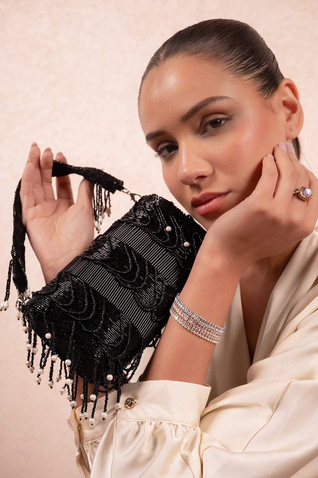 Black Pearl Luxe Handbag - Vinni’s Jewelry