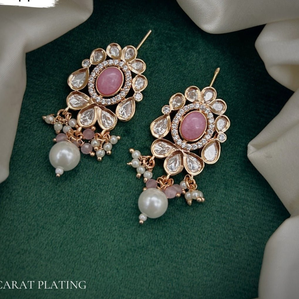 Blush Pearl Drop Earrings - Vinni’s Jewelry