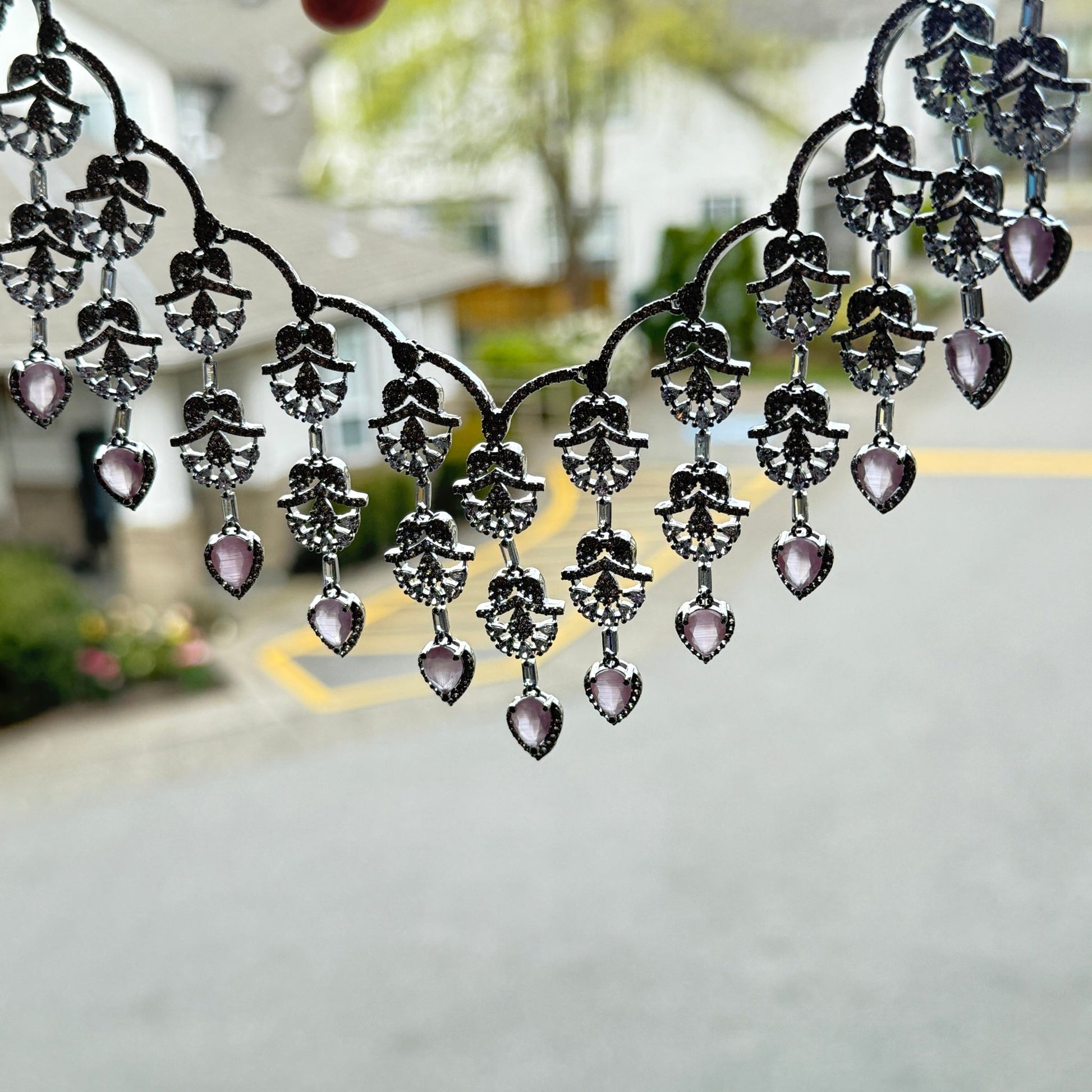Blush Radiance CZ Necklace Set - Vinni’s Jewelry