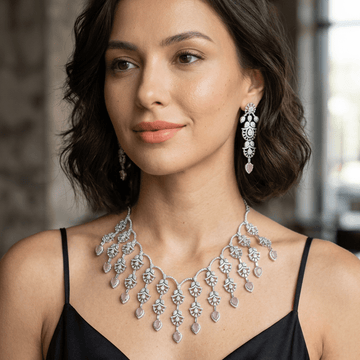 Blush Radiance CZ Necklace Set - Vinni’s Jewelry
