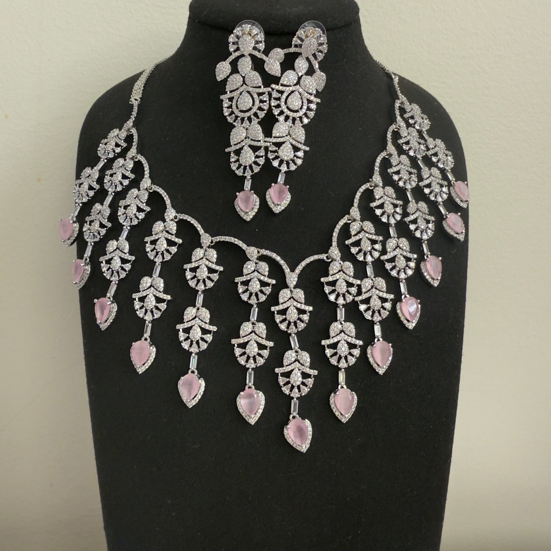 Blush Radiance CZ Necklace Set - Vinni’s Jewelry