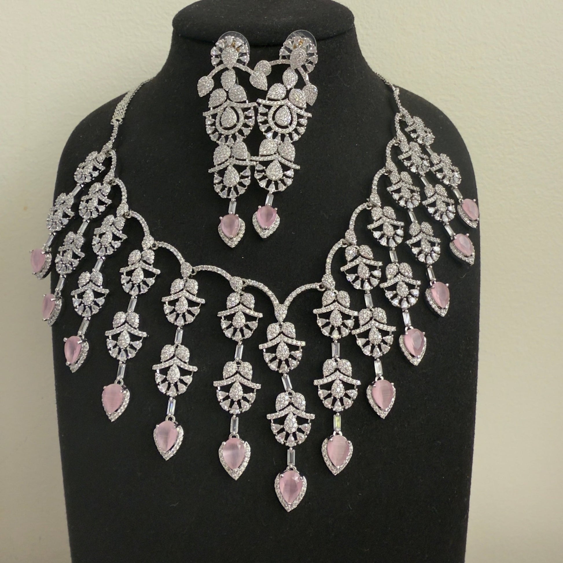 Blush Radiance CZ Necklace Set - Vinni’s Jewelry