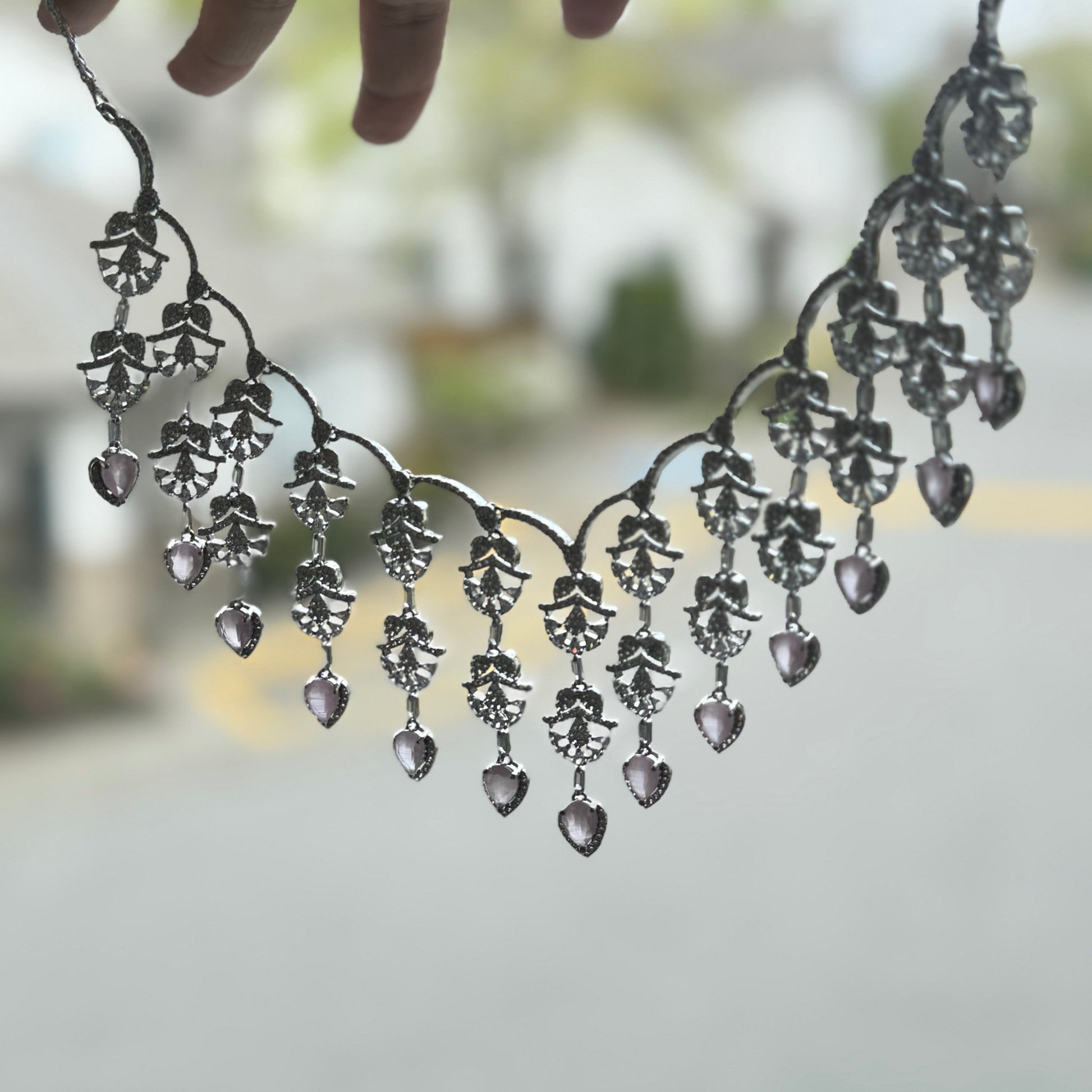 Blush Radiance CZ Necklace Set - Vinni’s Jewelry