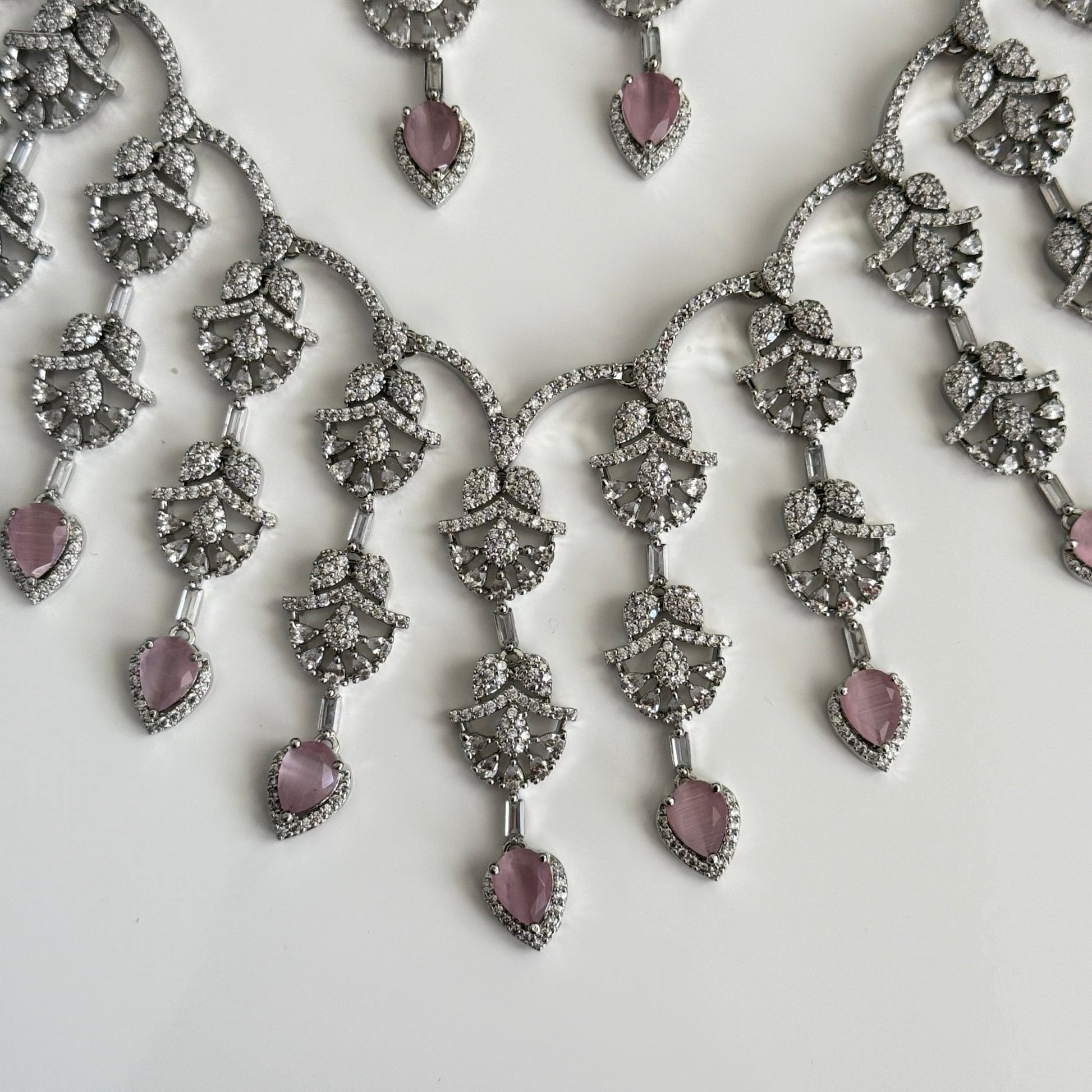 Blush Radiance CZ Necklace Set - Vinni’s Jewelry
