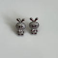 Bunny Bling Stud Earrings – Playful Crystal Sparkle - Vinni’s Jewelry