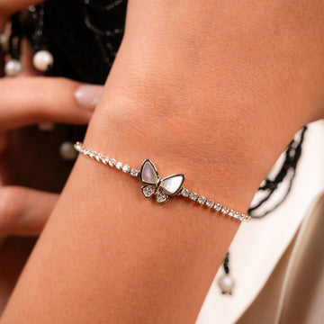 Butterfly Spark Adjustable Tennis Bracelet - Vinni’s Jewelry
