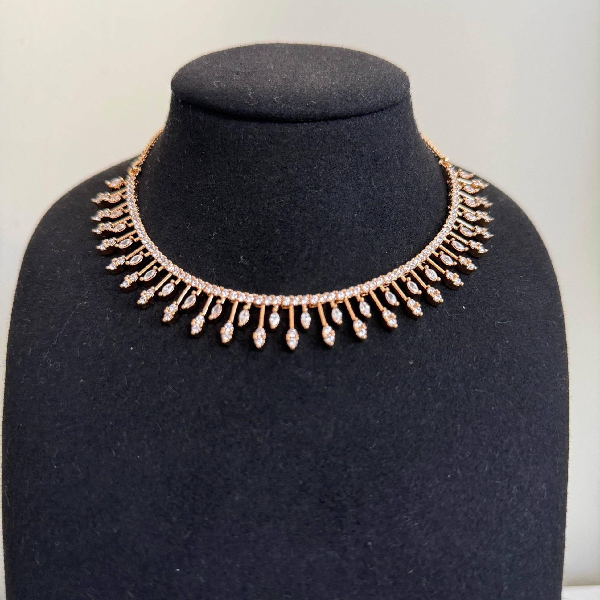 Celeste Fringe Gold Necklace Set - Vinni’s Jewelry