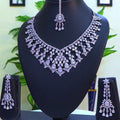 Celestia Diamond-Look Floral Cascade Necklace - Vinni’s Jewelry
