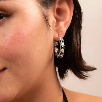 Celestial Spark Crystal Hoop Earrings - Vinni’s Jewelry