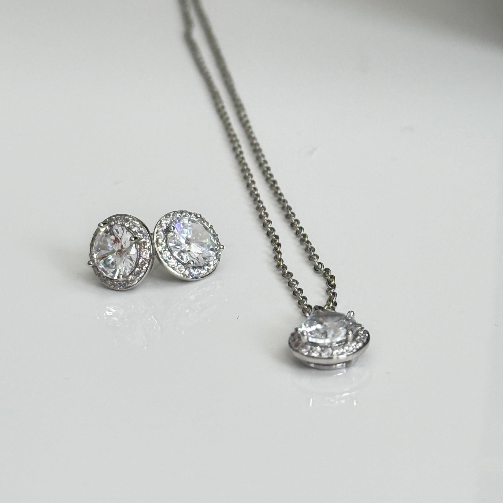 “Celestial Spark” Necklace & Earrings Set - Vinni’s Jewelry