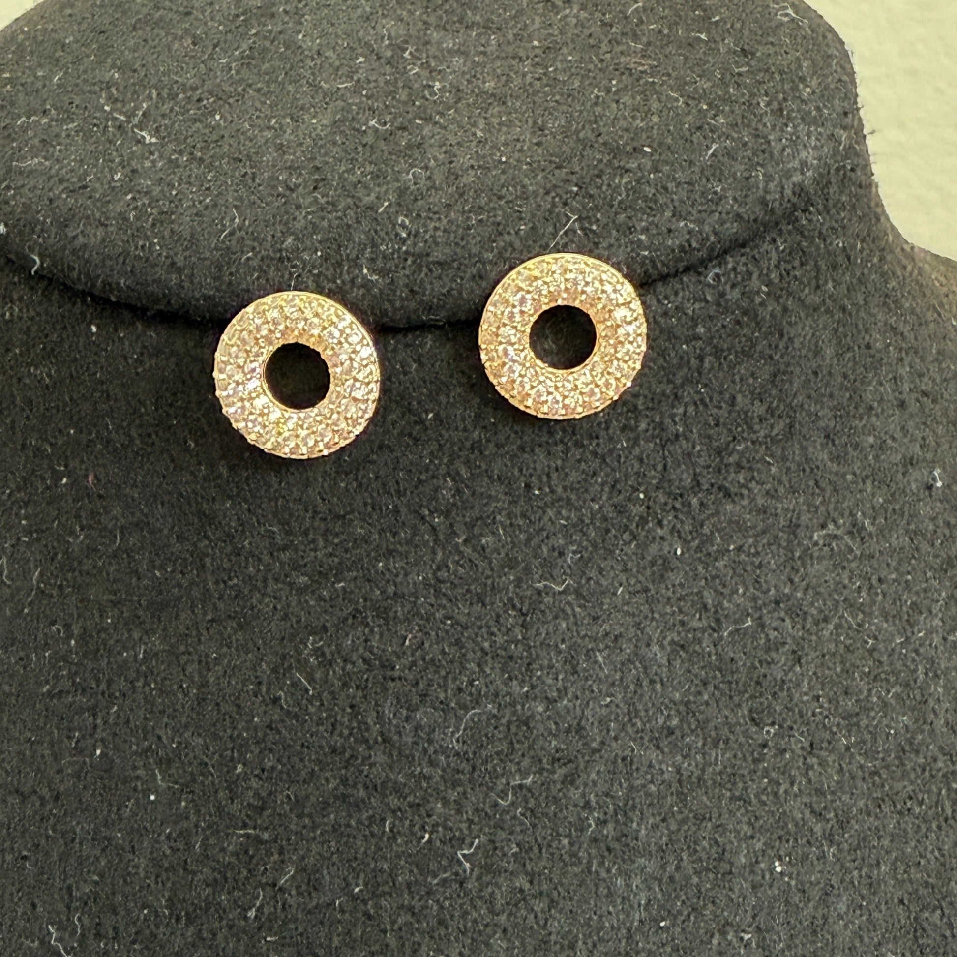Circle of Sparkle Studs - Vinni’s Jewelry