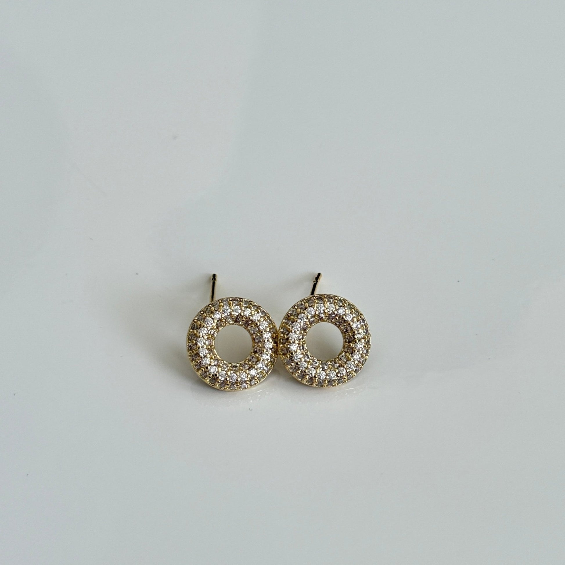 Circle of Sparkle Studs - Vinni’s Jewelry