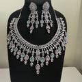 Classic Baby Pink & Mint Crystal Bridal Necklace Set| Vinni’s Jewelry - Vinni’s Jewelry