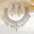 Classic Silver Crystal Bridal Necklace Set| Vinni’s Jewelry - Vinni’s Jewelry
