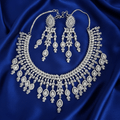Classic Silver Crystal Bridal Necklace Set| Vinni’s Jewelry - Vinni’s Jewelry