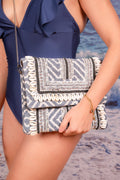 Coastal Shell Embellished Boho Clutch - Vinni’s Jewelry