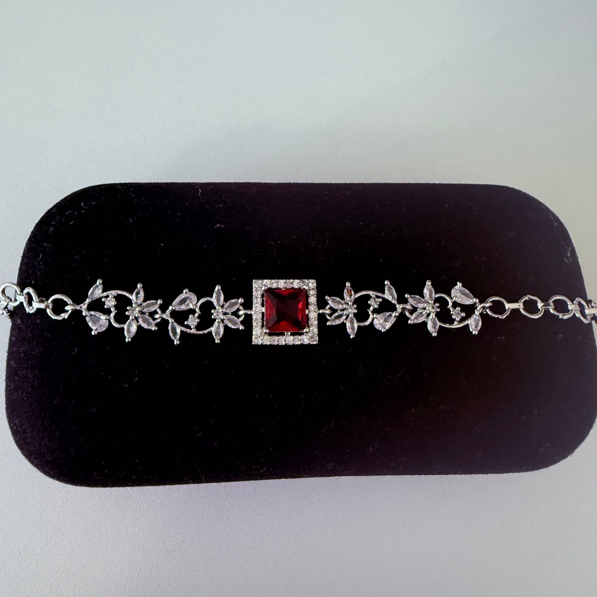 Crimson Bloom Bracelet - Vinni’s Jewelry