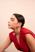 Crimson Bloom Statement Necklace Set - Vinni’s Jewelry
