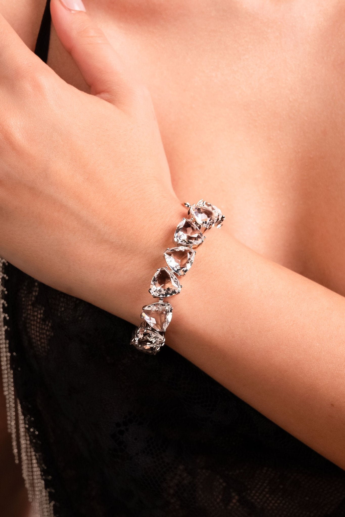 Crystal Cascade Statement Bracelet - Vinni’s Jewelry