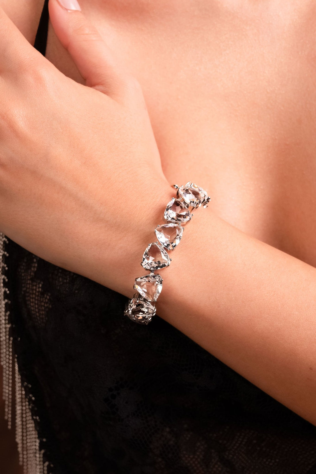 Crystal Cascade Statement Bracelet - Vinni’s Jewelry