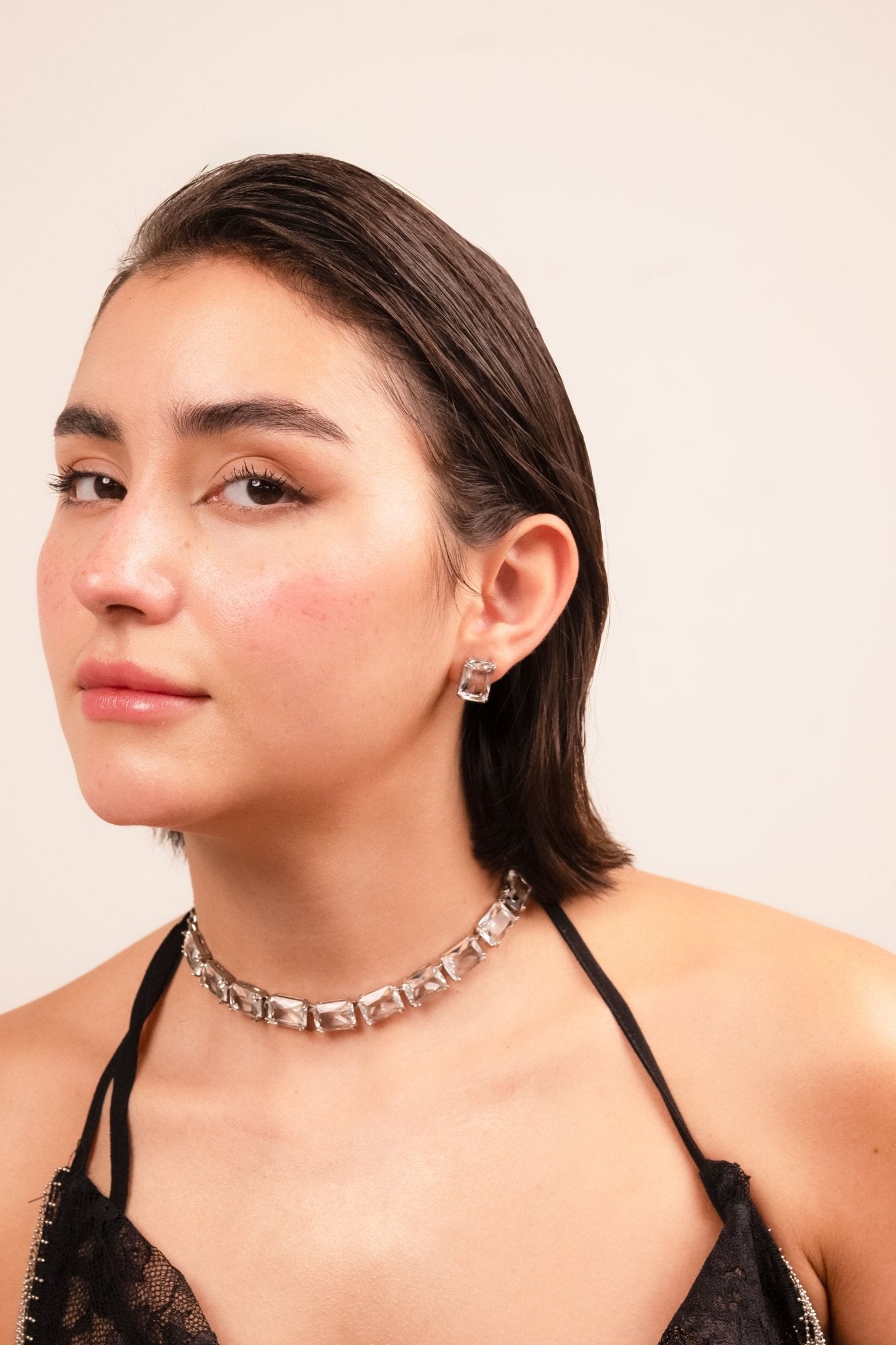 Crystal Edge Statement Choker Set - Vinni’s Jewelry