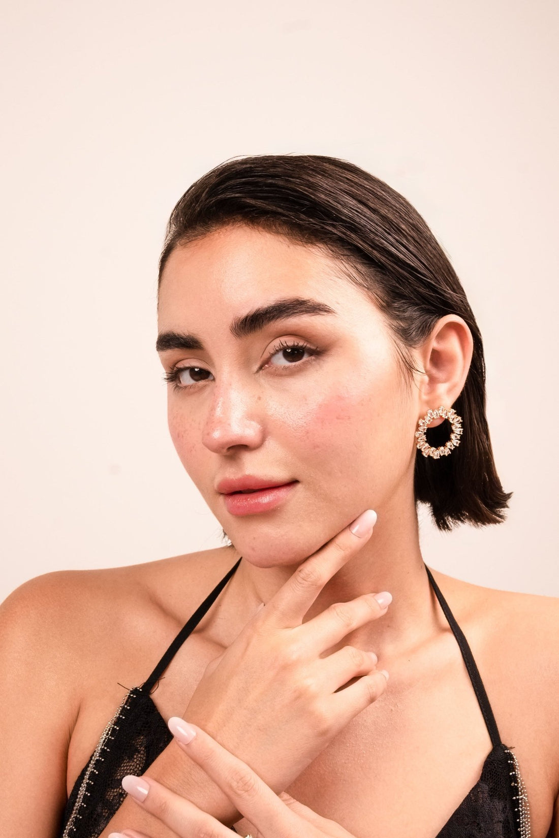 Crystal Halo Statement Hoop Earrings - Vinni’s Jewelry