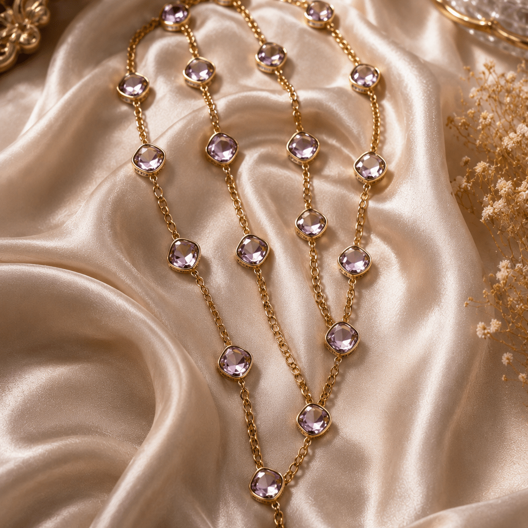 Elara Reversible Station Necklace - Vinni’s Jewelry