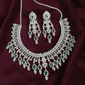 Emerald Bridal Necklace Set with Earrings | Vinni’s Jewelry - Vinni’s Jewelry
