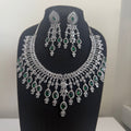 Emerald Bridal Necklace Set with Earrings | Vinni’s Jewelry - Vinni’s Jewelry