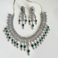 Emerald Bridal Necklace Set with Earrings | Vinni’s Jewelry - Vinni’s Jewelry