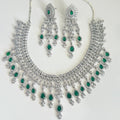 Emerald Bridal Necklace Set with Earrings | Vinni’s Jewelry - Vinni’s Jewelry