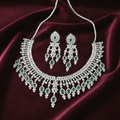 Emerald Bridal Necklace Set with Earrings | Vinni’s Jewelry - Vinni’s Jewelry