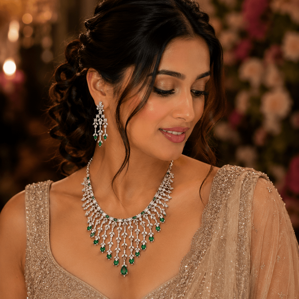 Emerald Cascade Majesty Set - Vinni’s Jewelry