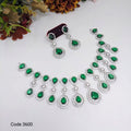 Emerald Elegance CZ Necklace Set - Vinni’s Jewelry